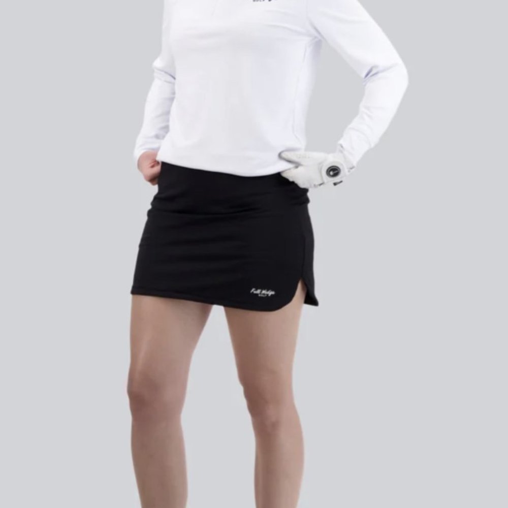 NWOT Full Wedge Go-To Golf Skort Black | Medium (1st Generation Design)